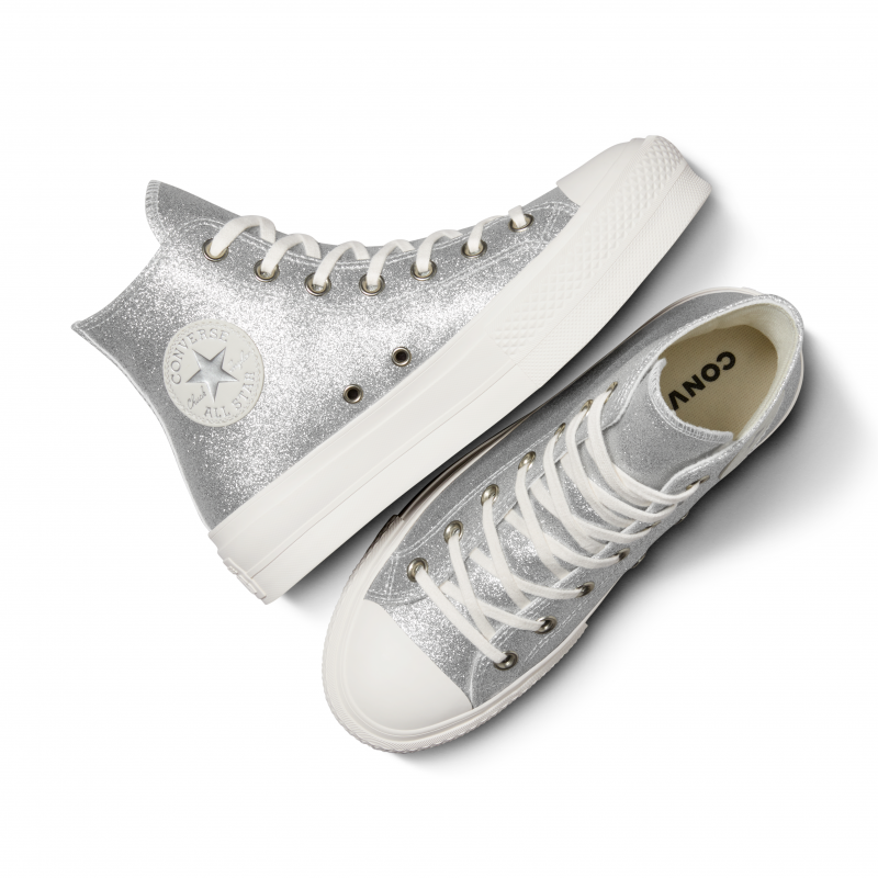 Converse Chuck Taylor All Star Lift Platform Glitter Mon Pied Ce